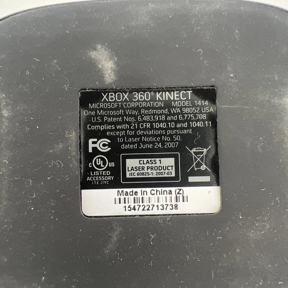 Microsoft 1414 Xbox 360 Kinect Sensor Bar - Black